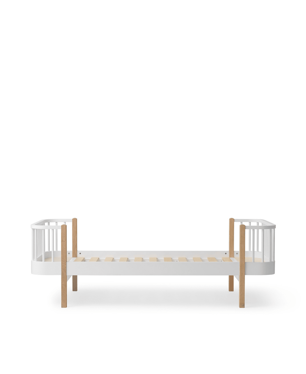 Wood Original Bed - White/Oak – Single Beds for children, available at Learning Bugs UK