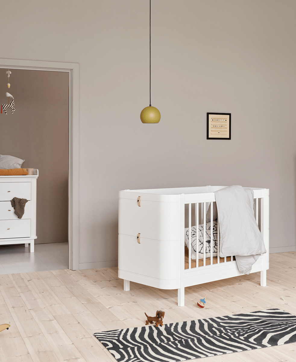 Mini+ Cot Bed Incl. Junior Kit - White (0-9 Years) – Cot Beds for children, available at Learning Bugs UK