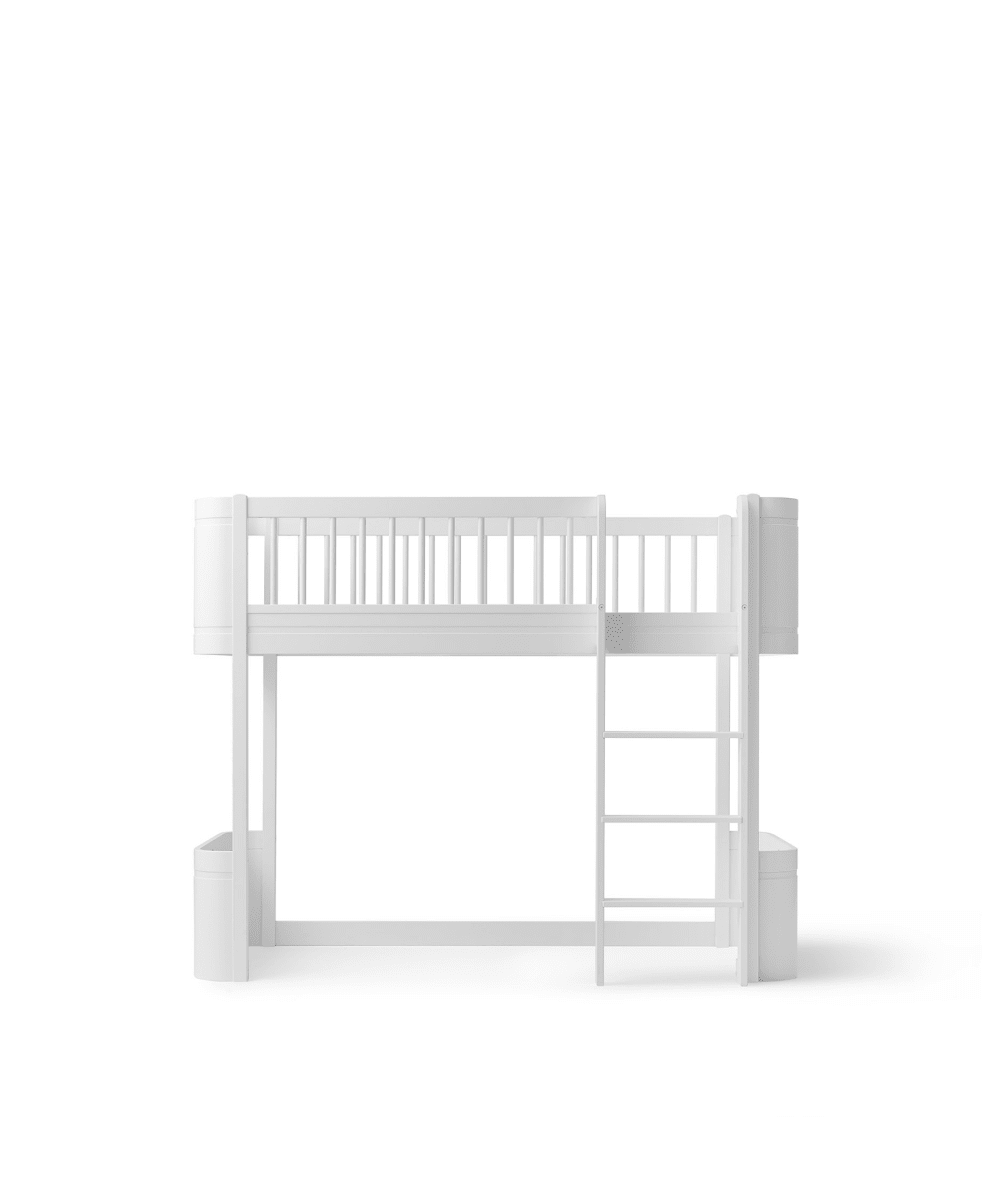 Mini+ Low Loft Bed - White – Loft Beds for children, available at Learning Bugs UK