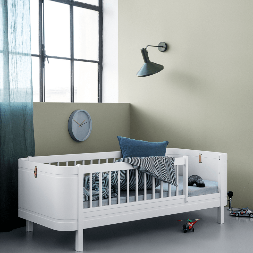 Mini+ Cot Bed Incl. Junior Kit - White (0-9 Years) – Cot Beds for children, available at Learning Bugs UK