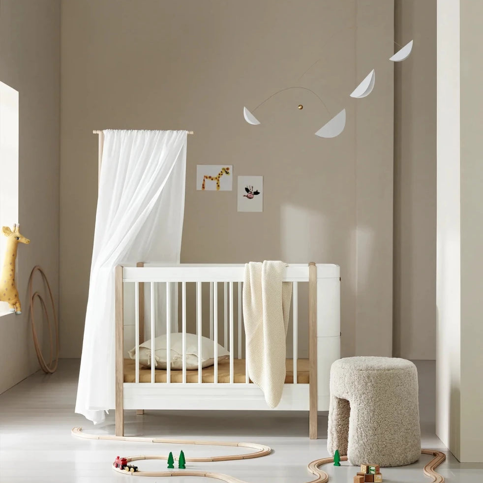 Mini+ Cot Bed - Oak – Cot Beds for children, available at Learning Bugs UK