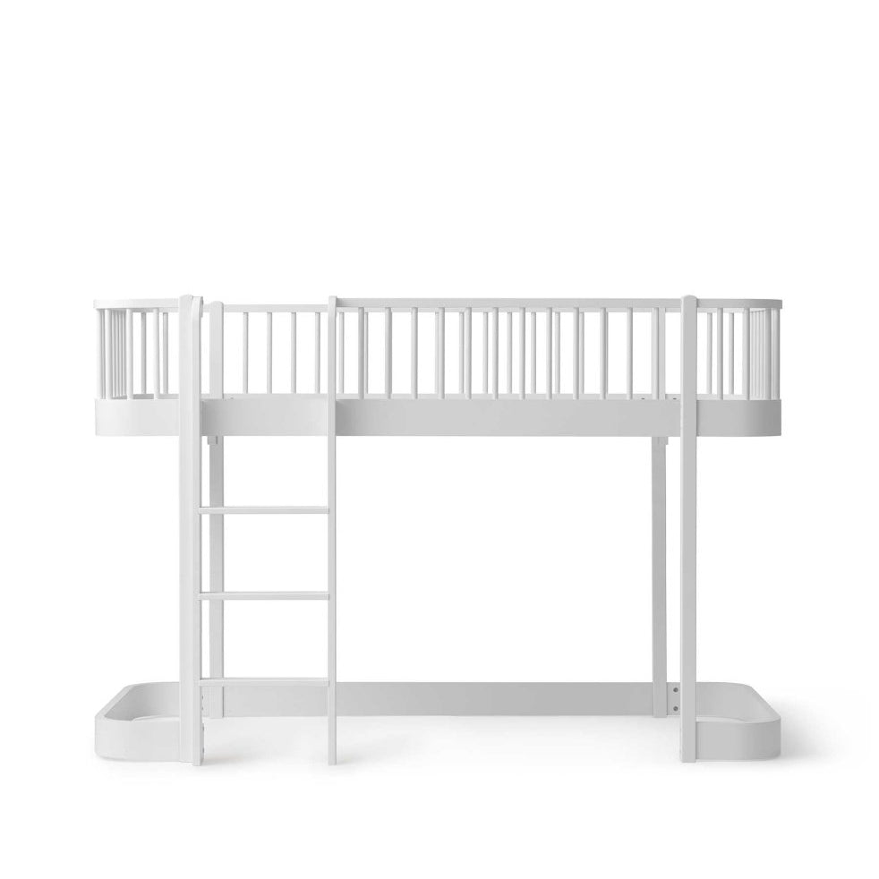 Wood Original Low Loft Bed - White – Loft Beds for children, available at Learning Bugs UK