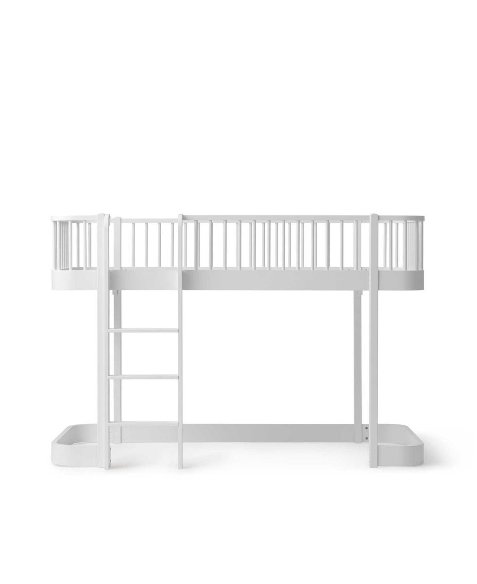 Wood Original Low Loft Bed - White – Loft Beds for children, available at Learning Bugs UK