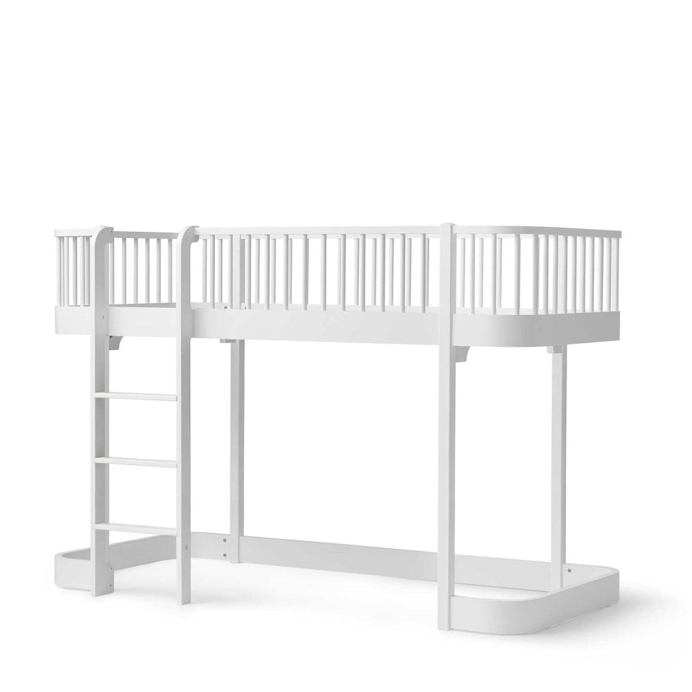 Wood Original Low Loft Bed - White – Loft Beds for children, available at Learning Bugs UK