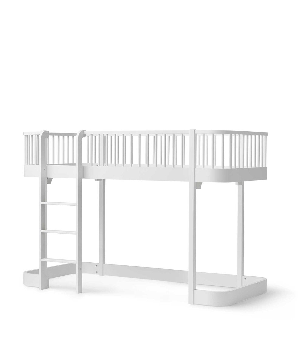 Wood Original Low Loft Bed - White – Loft Beds for children, available at Learning Bugs UK