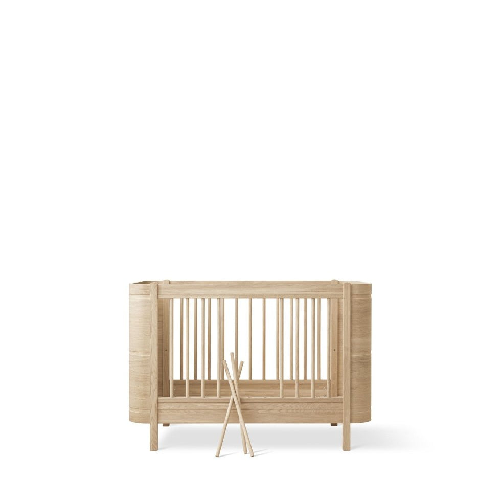 Mini+ Cot Bed - Oak – Cot Beds for children, available at Learning Bugs UK
