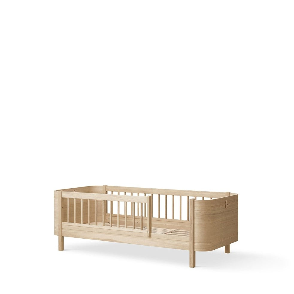 Mini+ Cot Bed Incl. Junior Kit - Oak (0-9 Years) – Cot Beds for children, available at Learning Bugs UK