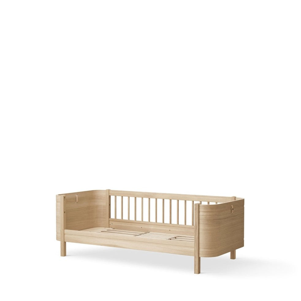 Mini+ Cot Bed Incl. Junior Kit - Oak (0-9 Years) – Cot Beds for children, available at Learning Bugs UK