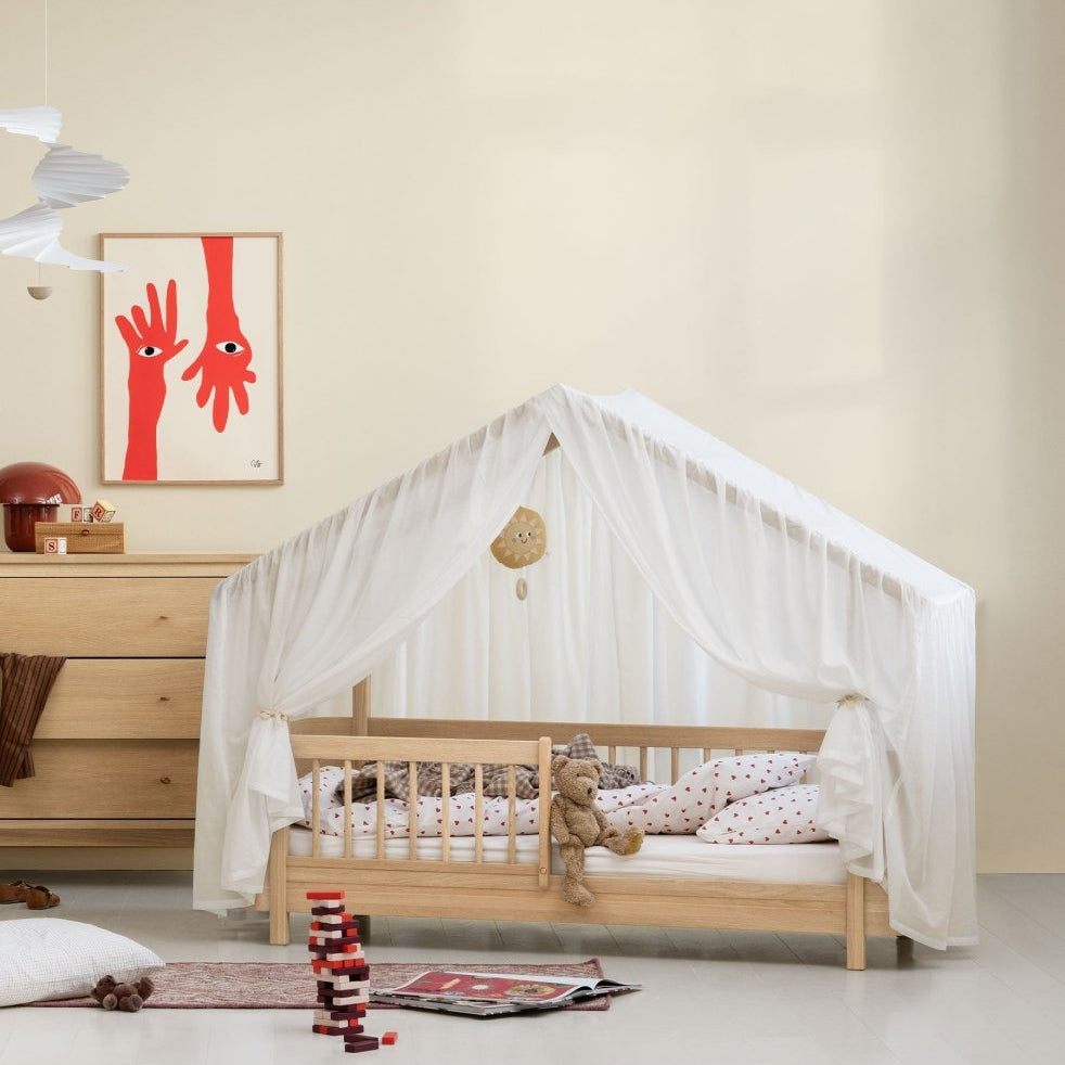 Mini+ House Bed - Oak – Single Beds for children, available at Learning Bugs UK