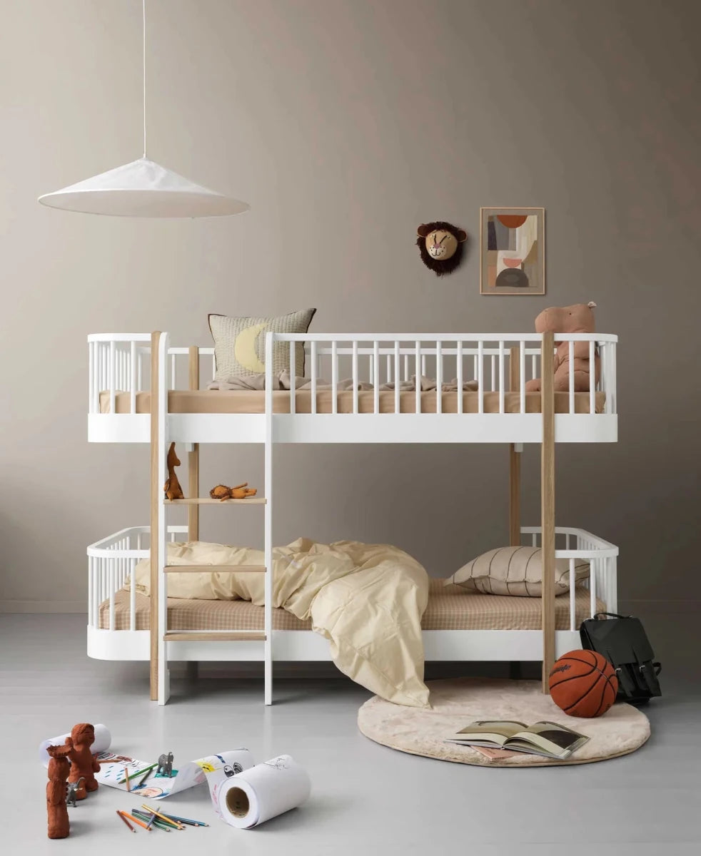 Wood Original Low Bunk Bed - White – Bunk Beds for children, available at Learning Bugs UK