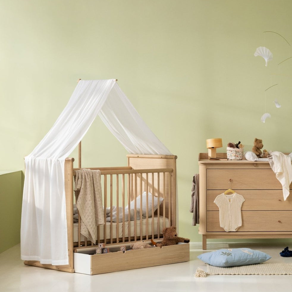 Oliver Furniture Camp Novel Cot Bed & Bed - Oak, view 9