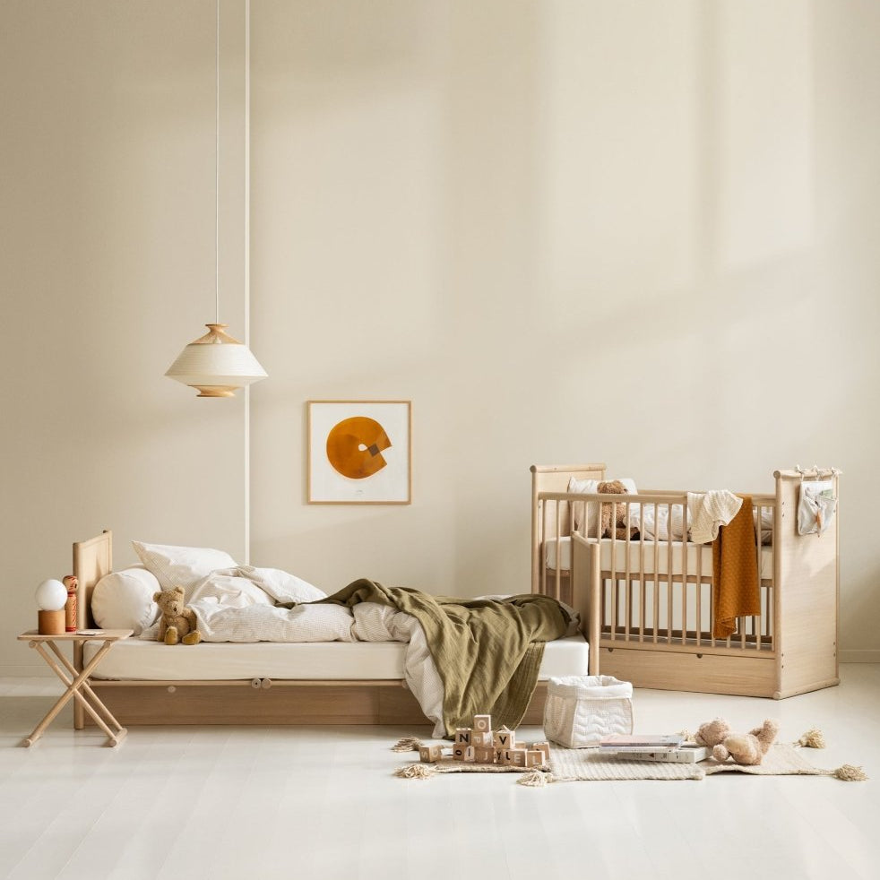 Oliver Furniture Camp Novel Cot Bed & Bed - Oak