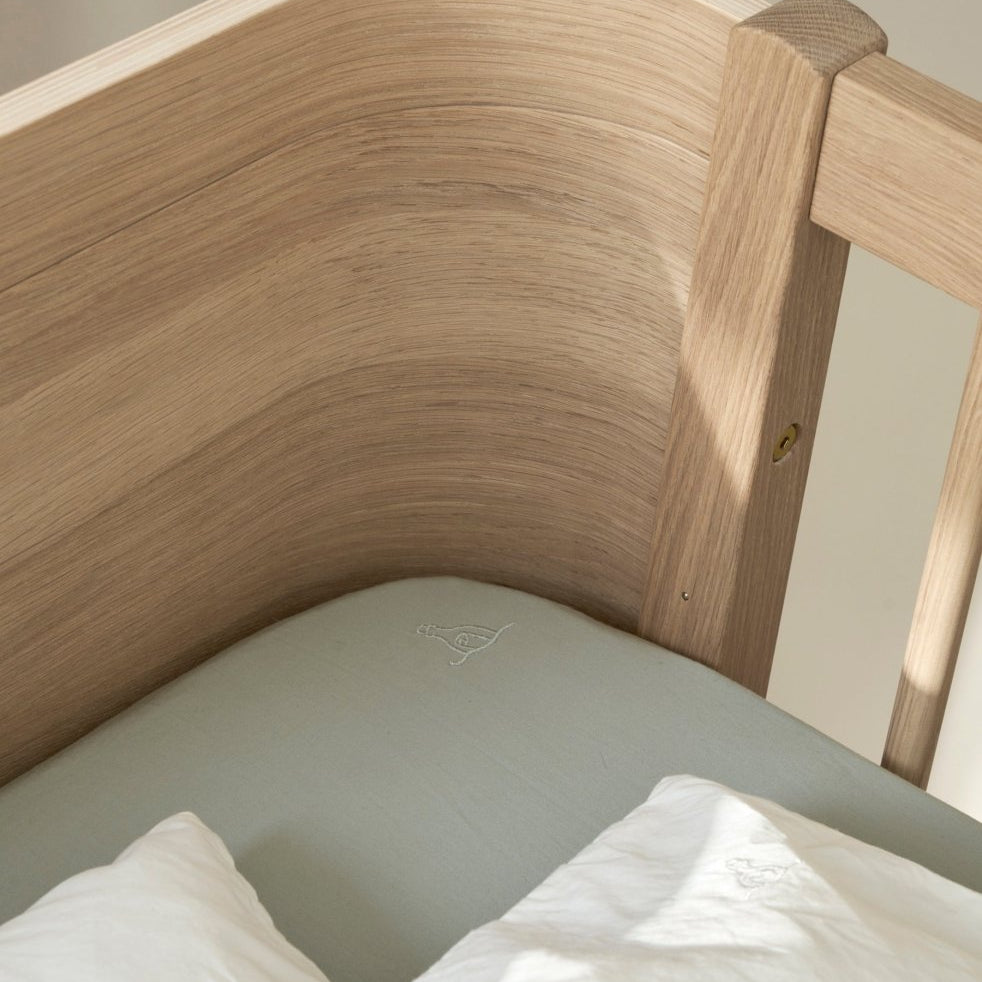 Mini+ Cot Bed - Oak – Cot Beds for children, available at Learning Bugs UK
