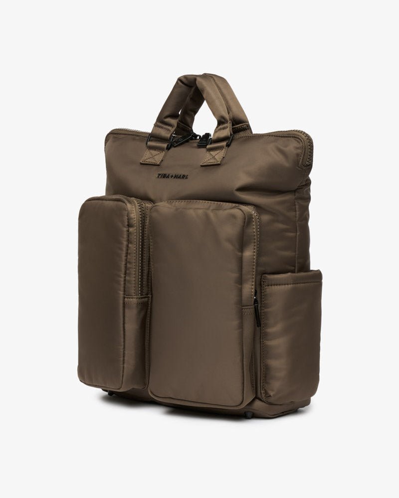 Ozzy Changing Tote / Backpack 2.0 Chocolate – Tote Bag for children, available at Learning Bugs UK
