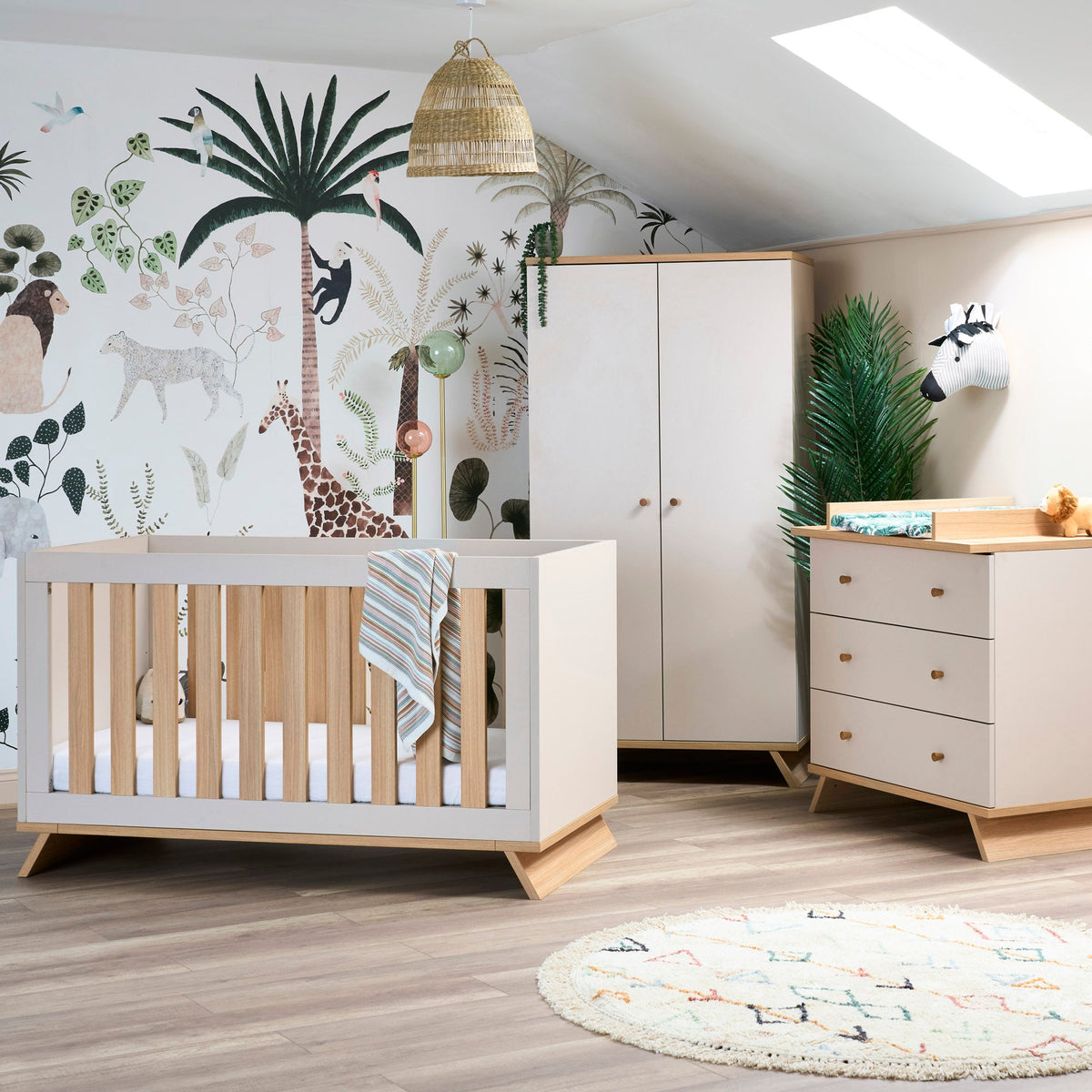 Obaby Thea 3 Piece Nursery Room Set - Latte