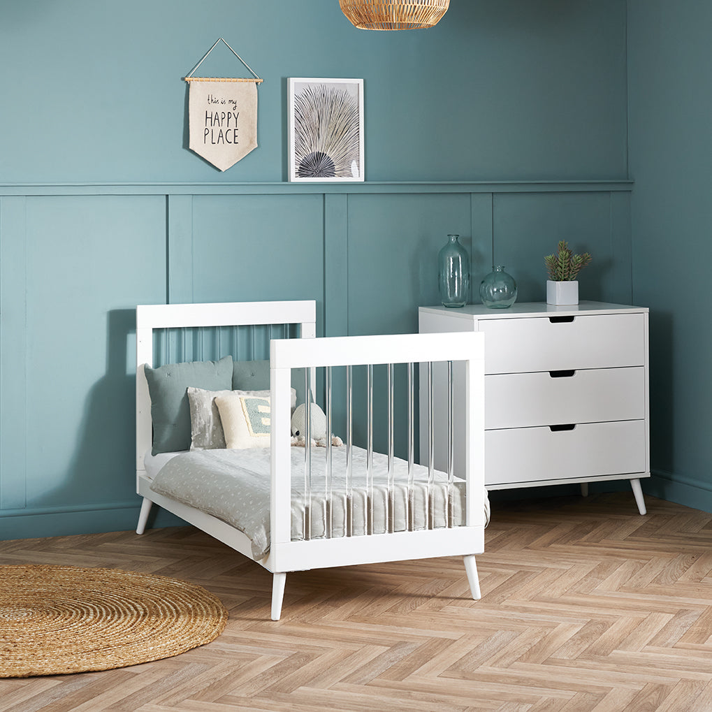 Obaby Maya 3 Piece Room Set - White With Acrylic