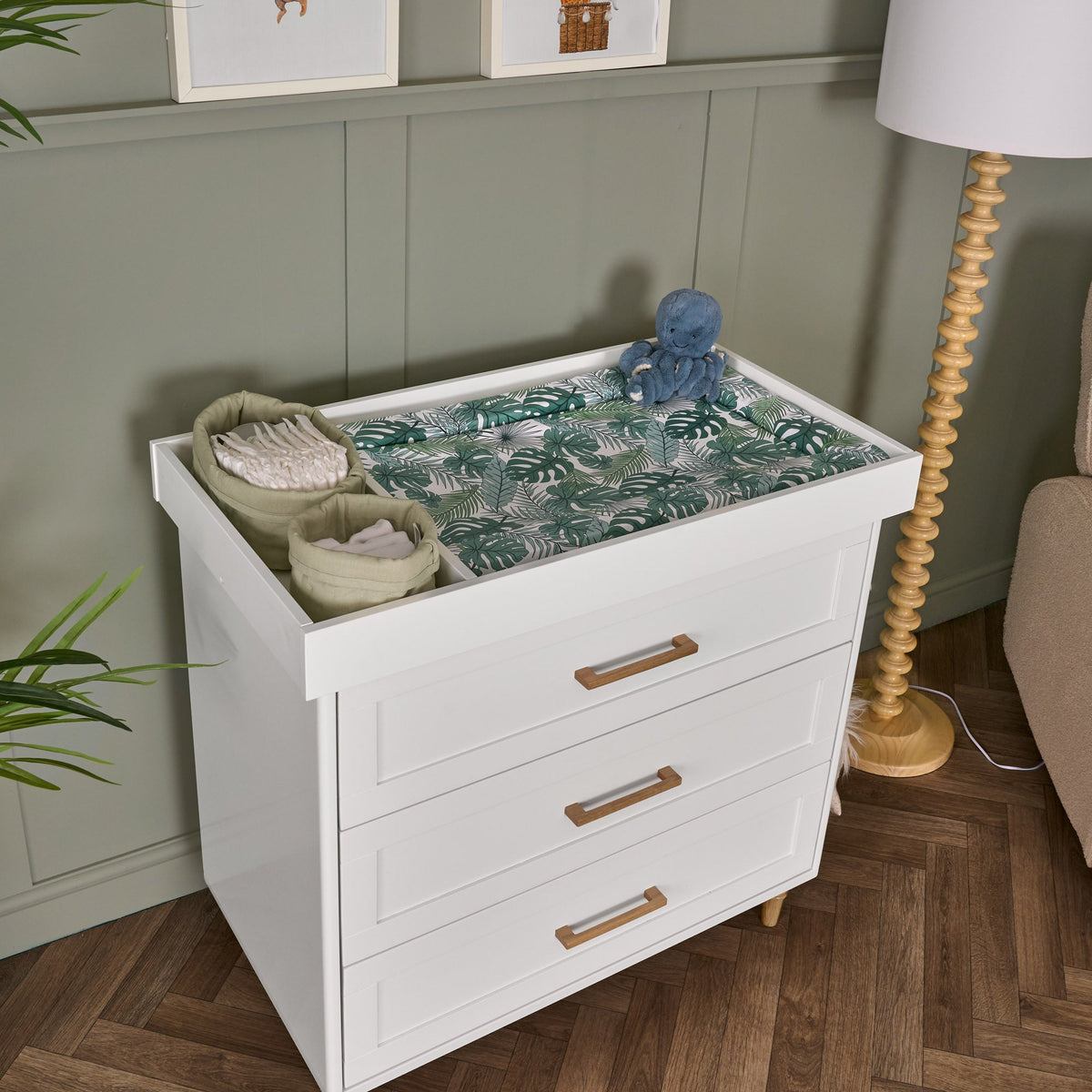 Obaby Orla 3 Piece Room Set - White With Oak