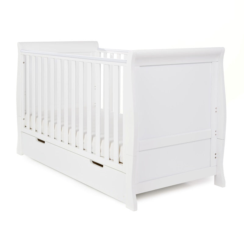 Obaby Stamford Classic Sleigh 3 Piece Room Set - White