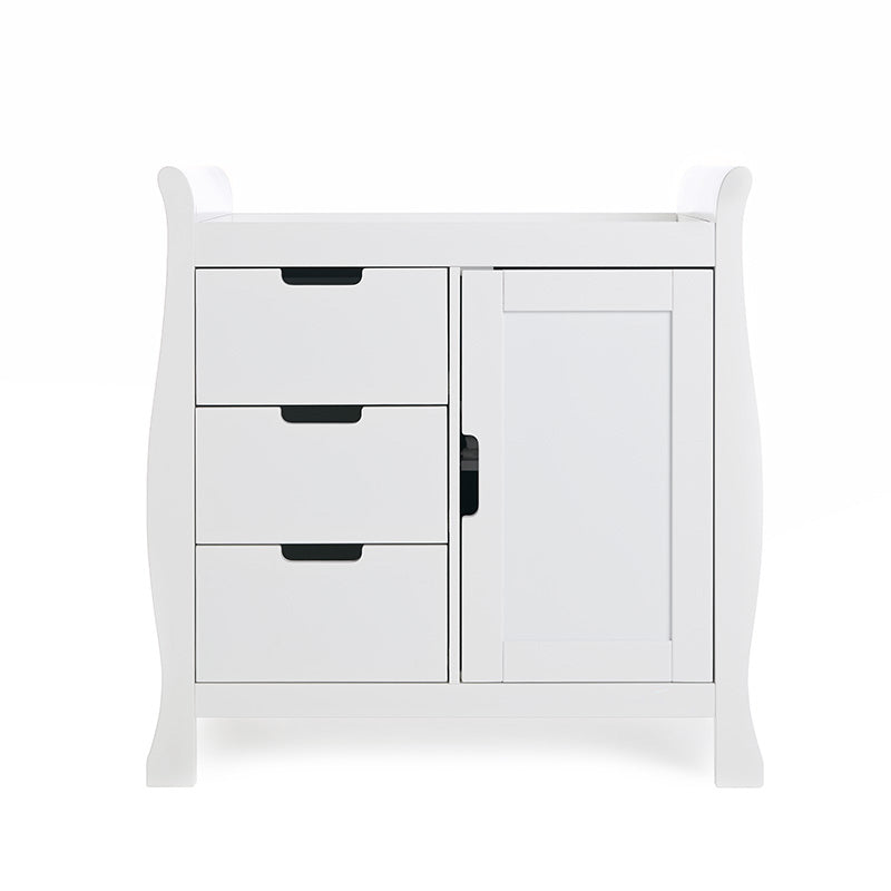 Obaby Stamford Classic Sleigh 3 Piece Room Set - White