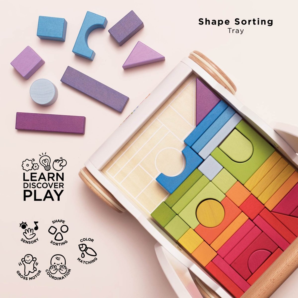 Rainbow Baby Walker & Puzzles – Educational Toys for children, available at Learning Bugs UK
