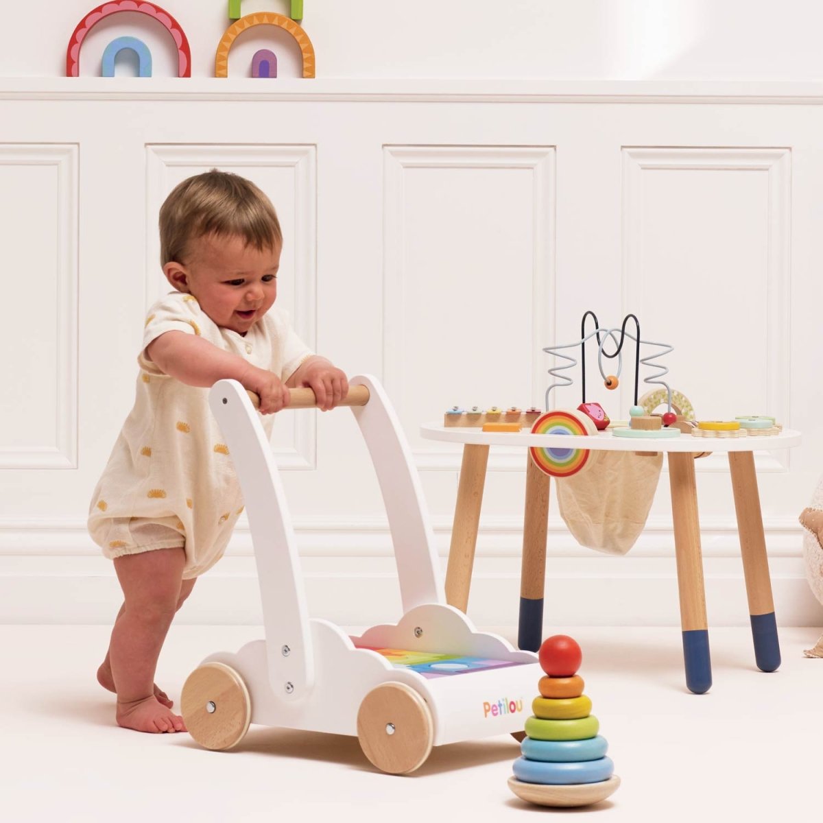 Rainbow Baby Walker & Puzzles – Educational Toys for children, available at Learning Bugs UK