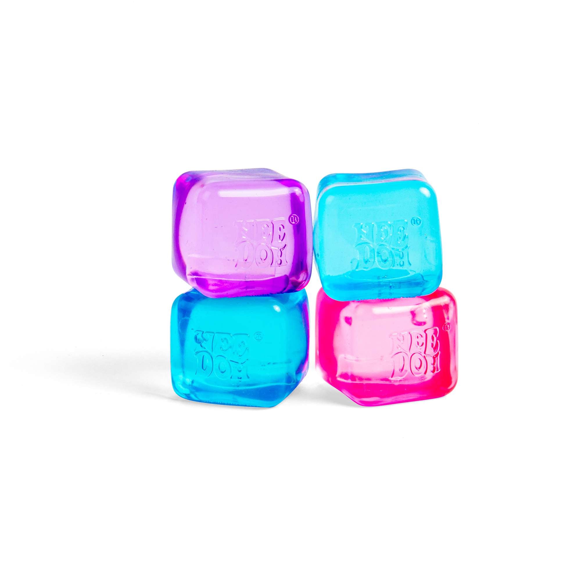 NeeDoh Nice Ice Baby - 4pk Small Squishy Cube Fidget Toy For Kids