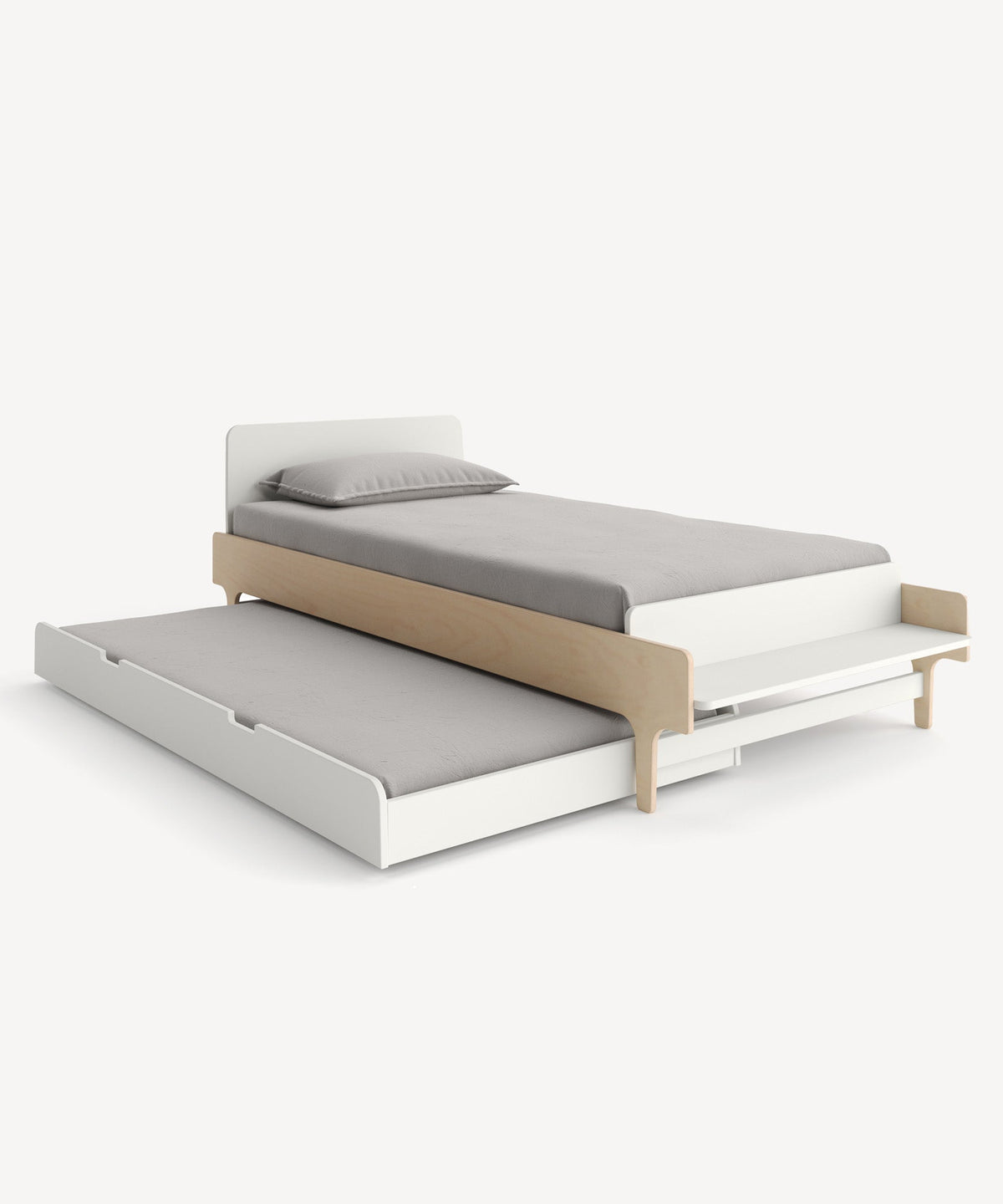 Oeuf River Single Bed - White & Birch, view 5