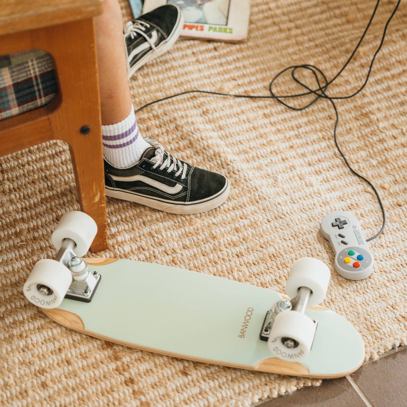 Buy Banwood Skateboard – Kids Maple Deck Skateboard (Mint) | SKATEBOARD for kids by Learning Bugs UK