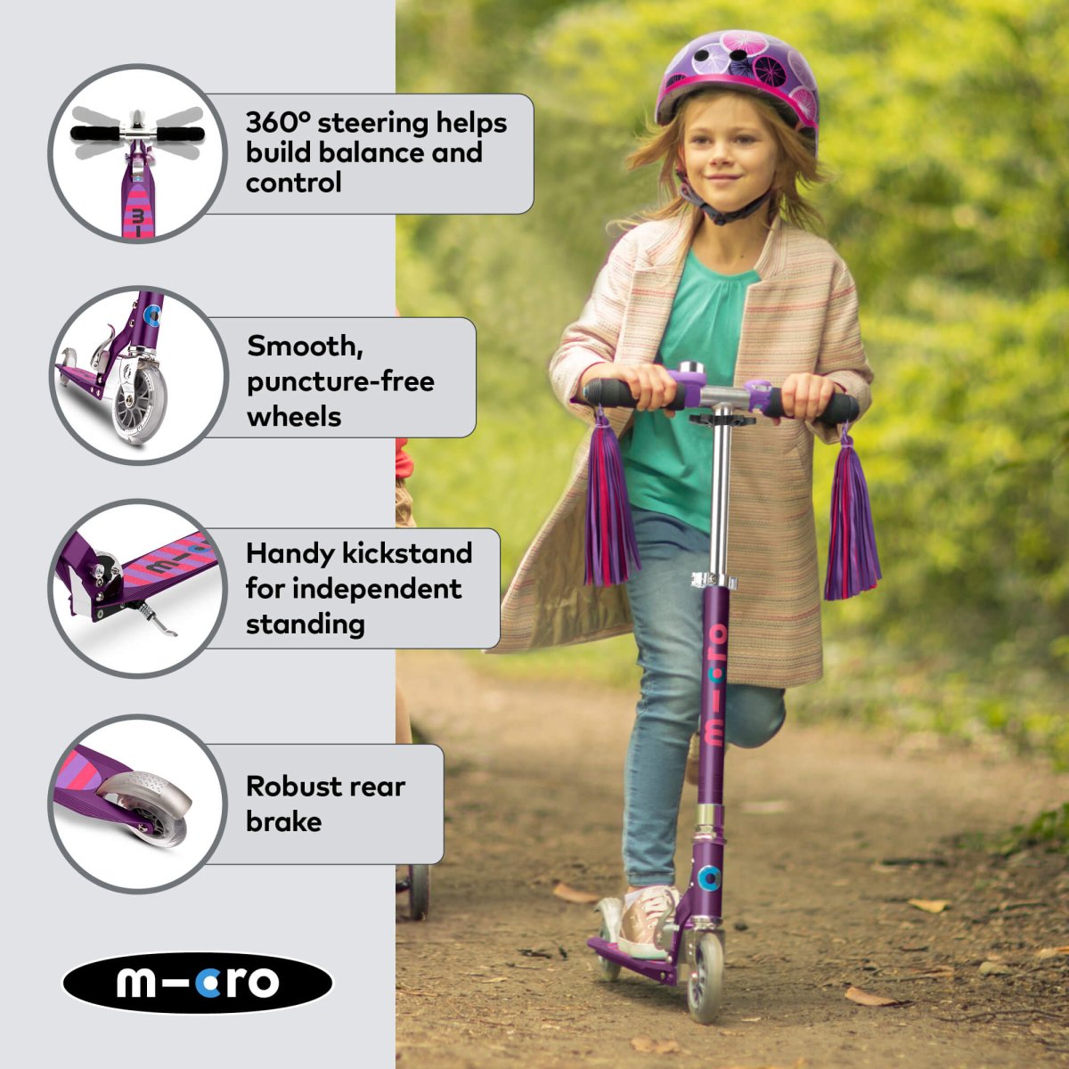 Micro Scooters Micro Sprite Scooter - Classic – Scooters for children, available at Learning Bugs UK