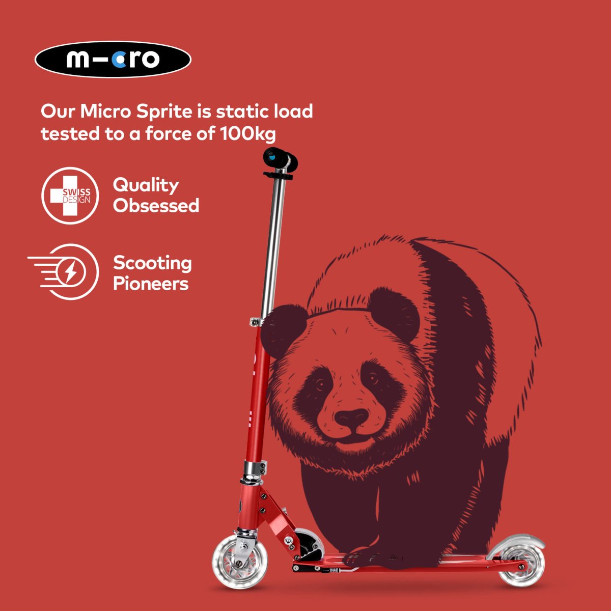 Micro Scooters Micro Sprite Scooter - Classic – Scooters for children, available at Learning Bugs UK