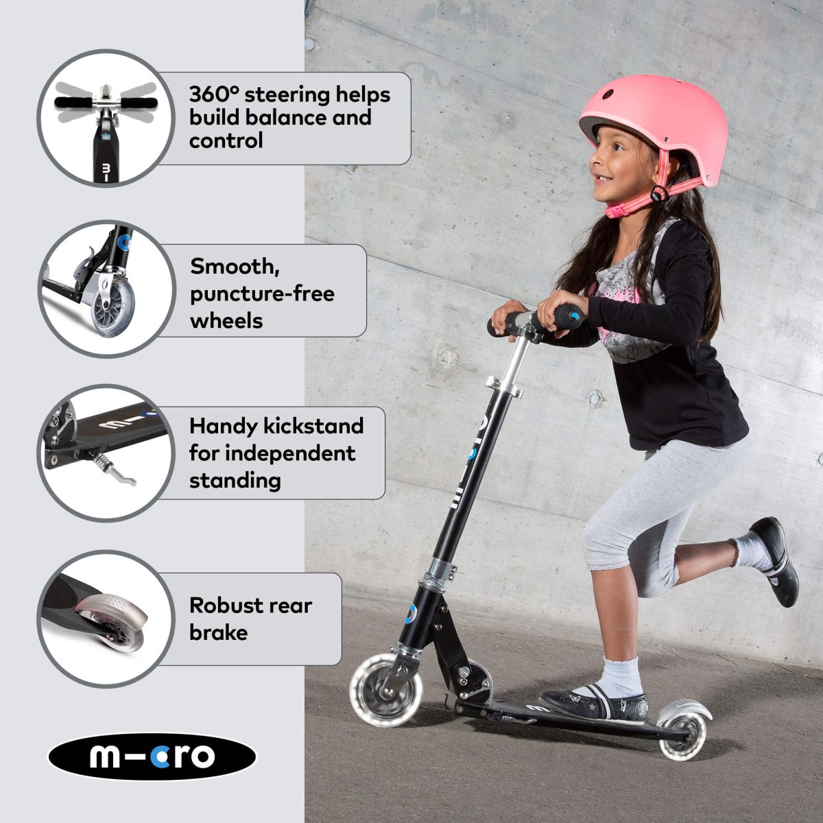 Micro Scooters Micro Sprite LED Scooter – Scooters for children, available at Learning Bugs UK
