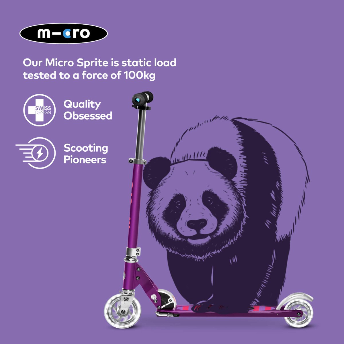 Micro Scooters Micro Sprite LED Scooter – Scooters for children, available at Learning Bugs UK