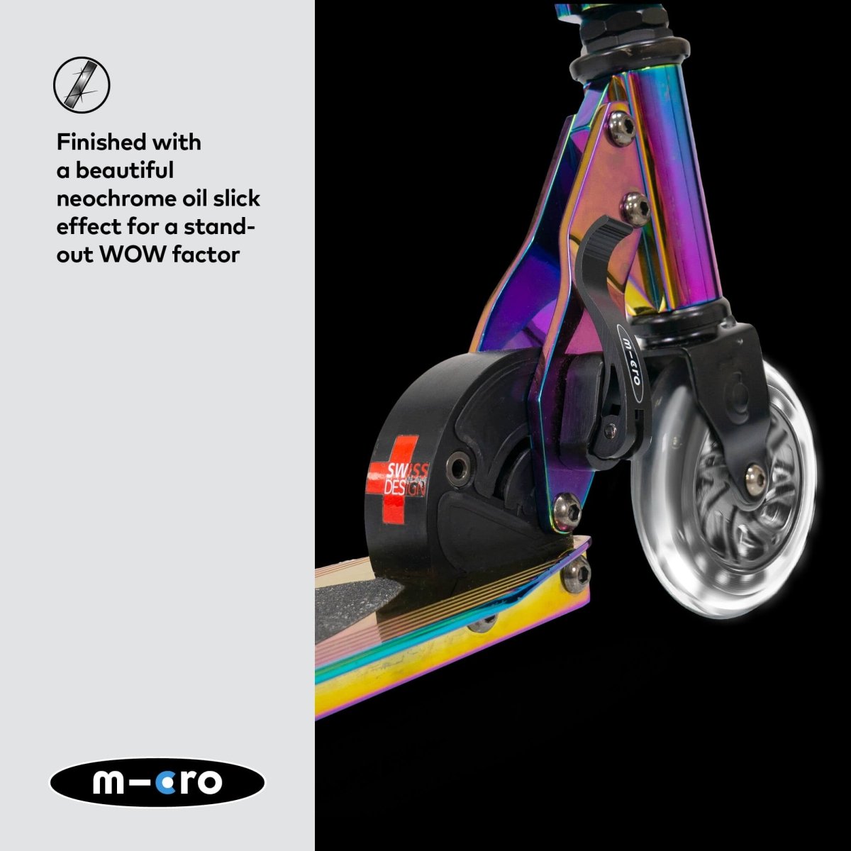 Micro Sprite LED Neochrome Scooter – for children, available at Learning Bugs UK