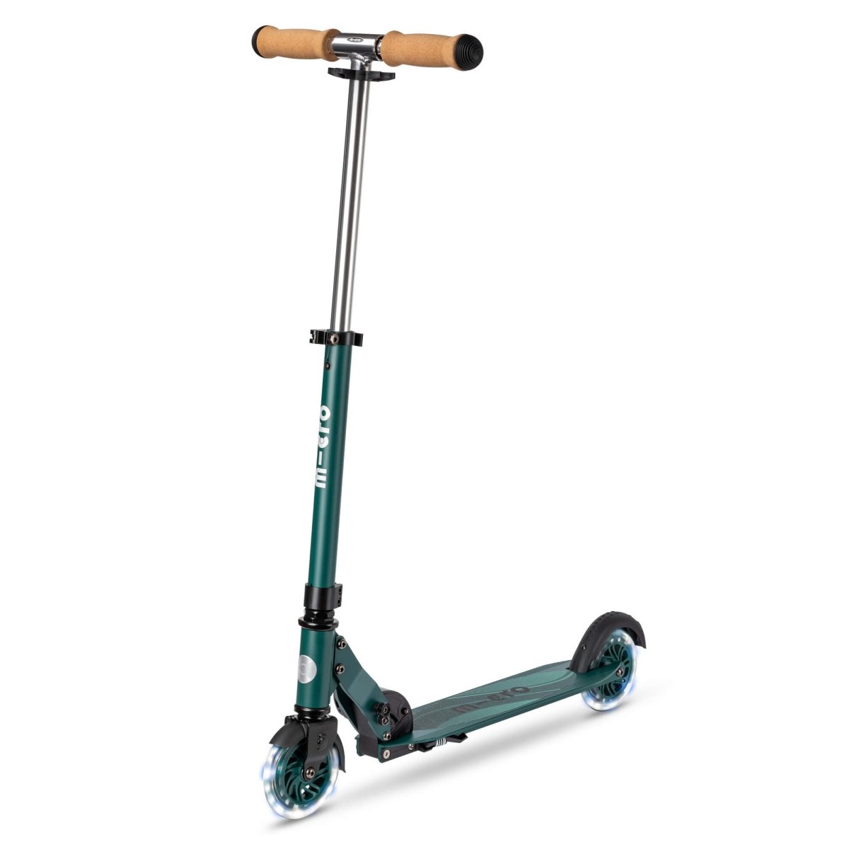 Micro Sprite ECO Scooter — Olive Green – for children, available at Learning Bugs UK