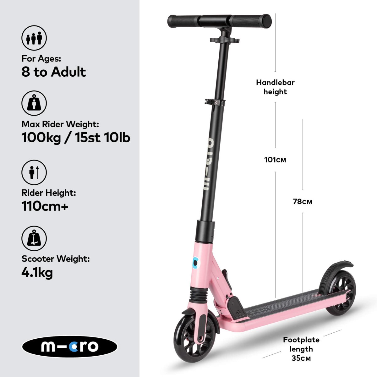 Micro Scooters Micro Sprite Suspension Scooter – Scooters for children, available at Learning Bugs UK