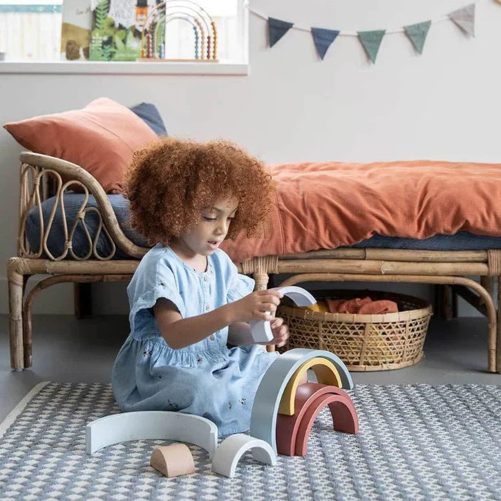 Little Dutch Stacking Rainbow Pure & Nature by Little Dutch - Learning Bugs UK