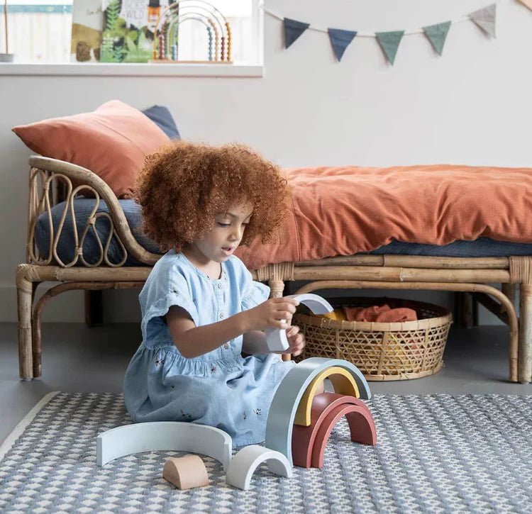 Little Dutch Stacking Rainbow Pure & Nature by Little Dutch - Learning Bugs UK