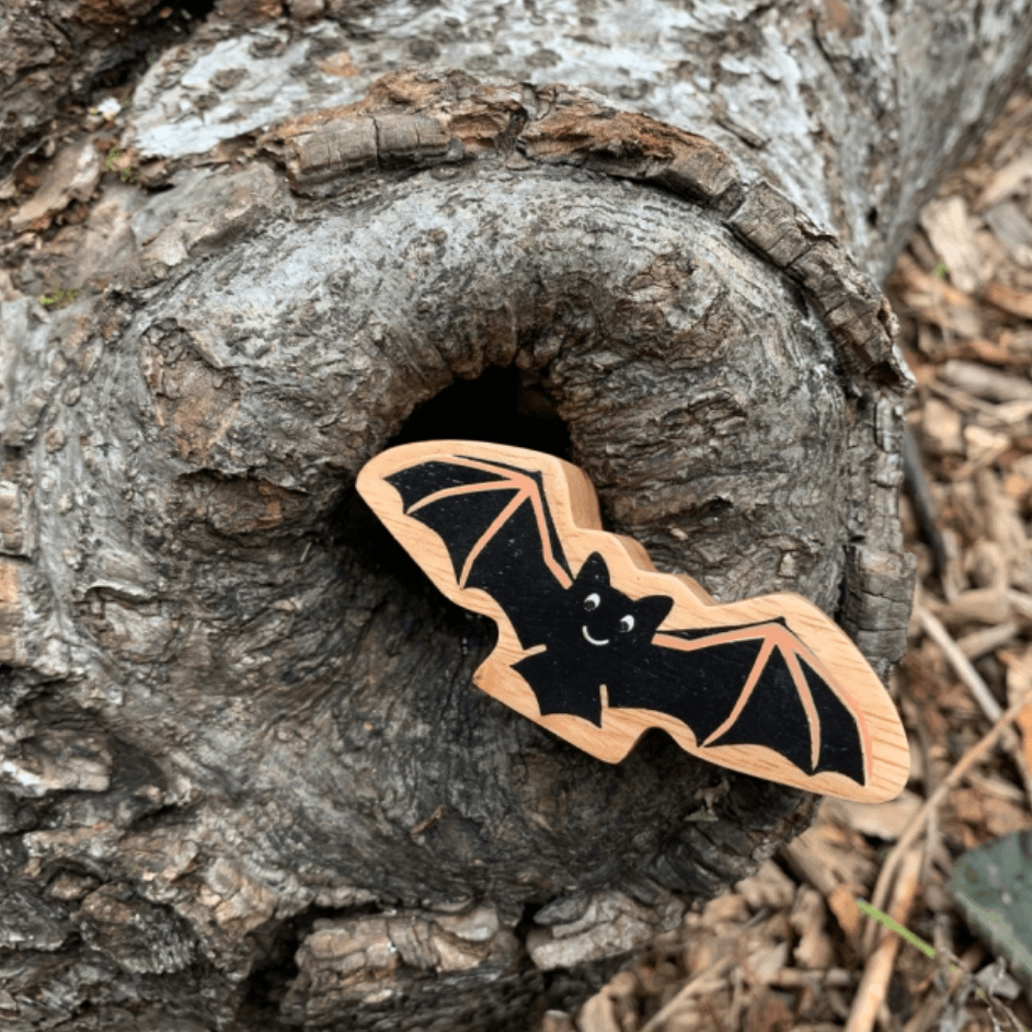 Buy Lanka Kade Wooden Black Bat Toy | for kids by Learning Bugs UK