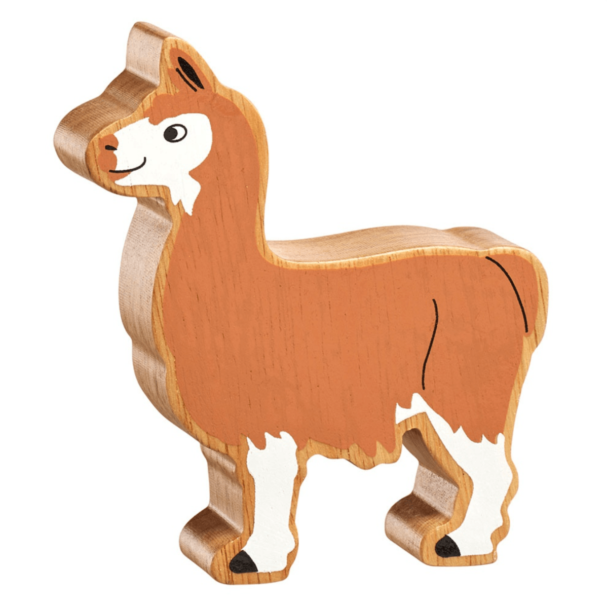 Wooden Llama Figure – for children, available at Learning Bugs UK