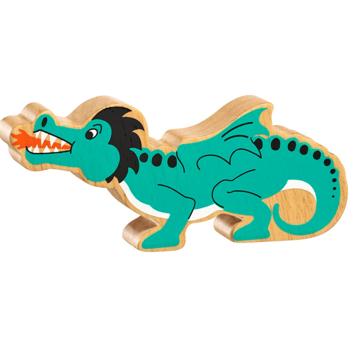 Wooden Dragon Figure – for children, available at Learning Bugs UK