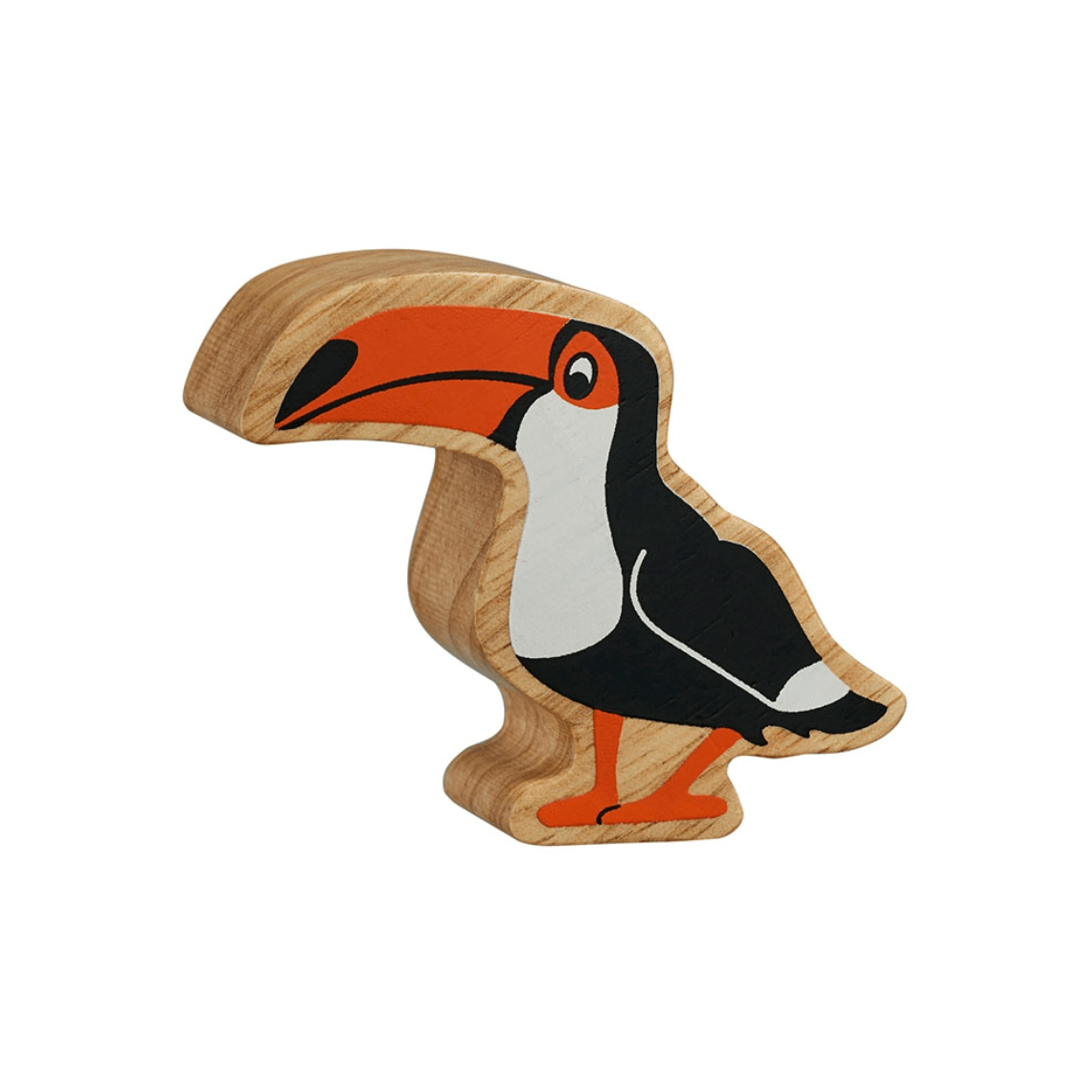 Wooden Toucan Figure – for children, available at Learning Bugs UK