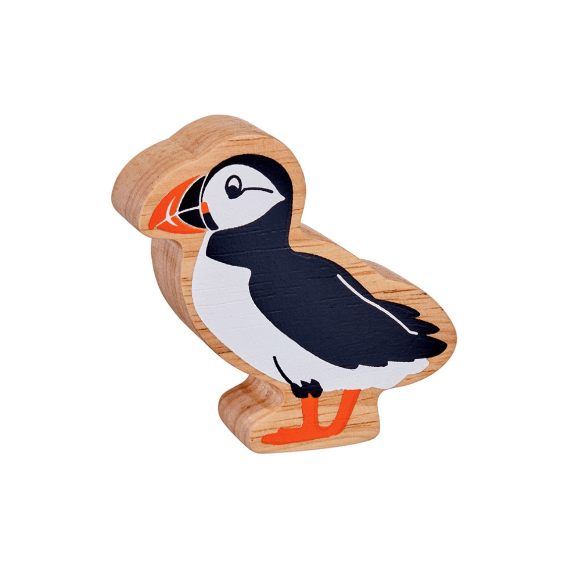 Wooden Puffin Figure – for children, available at Learning Bugs UK