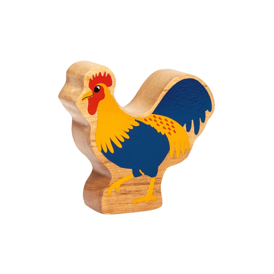 Wooden Cockerel Figure – for children, available at Learning Bugs UK