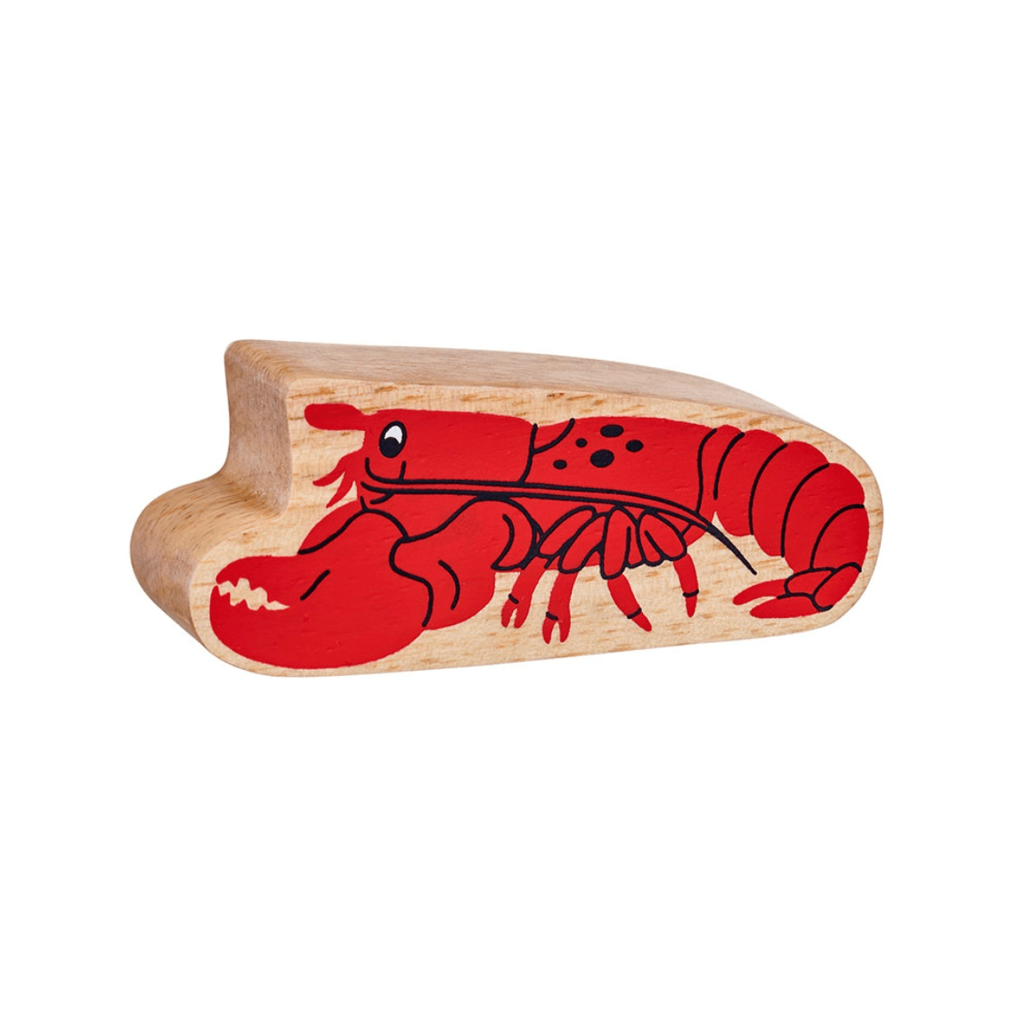 Wooden Lobster Figure – for children, available at Learning Bugs UK