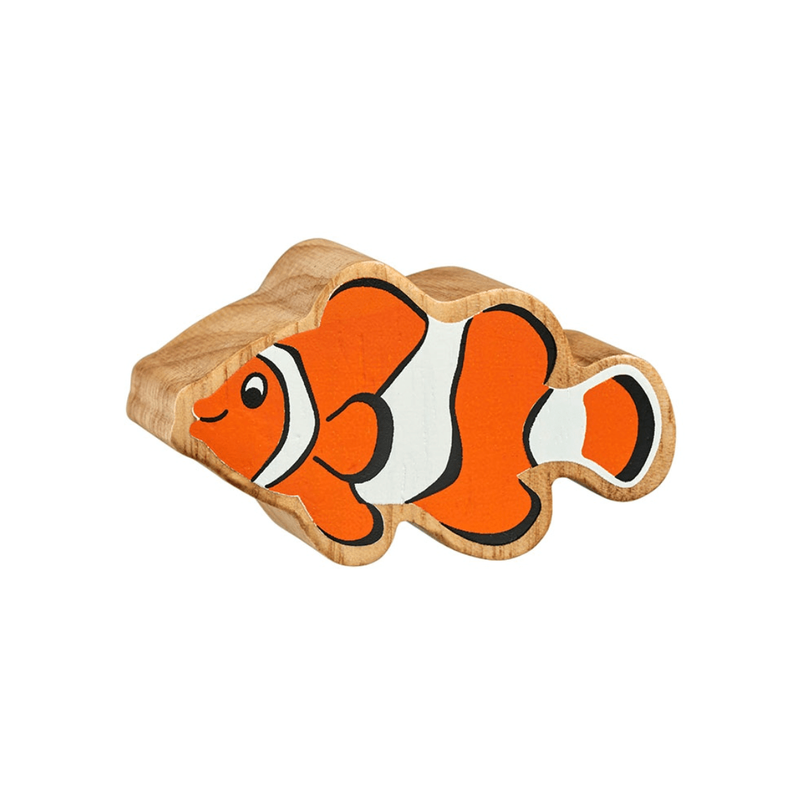 Wooden Clownfish Figure – for children, available at Learning Bugs UK