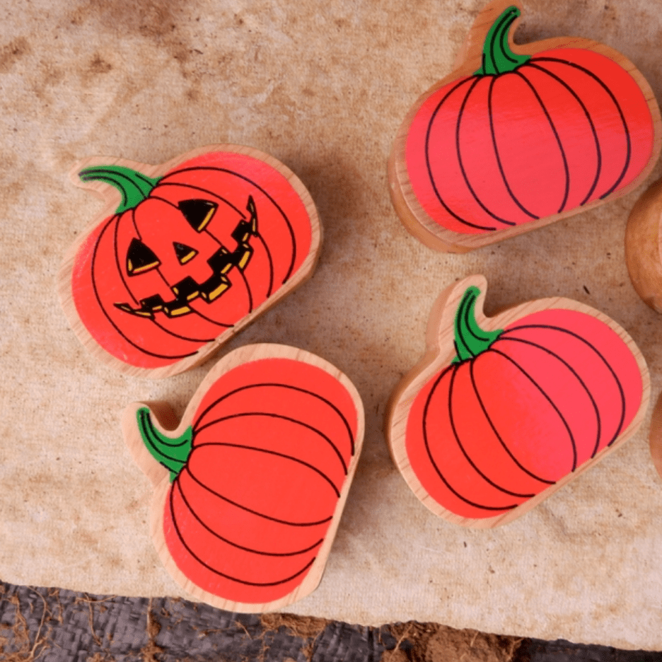 Buy Lanka Kade Wooden Orange Pumpkin | for kids by Learning Bugs UK