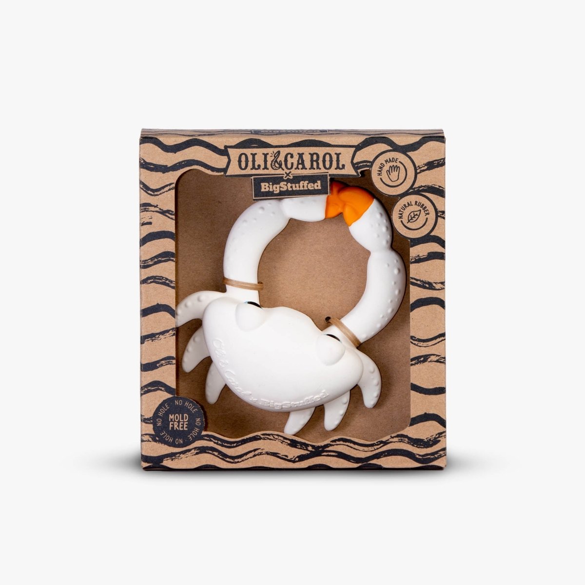 Oli & Carol x BIGSTUFFED Sharon the Crab Bath Toy – Bath Toys for children, available at Learning Bugs UK
