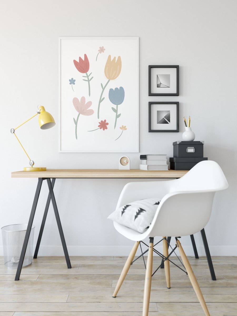 Spring Flowers Print – for children, available at Learning Bugs UK