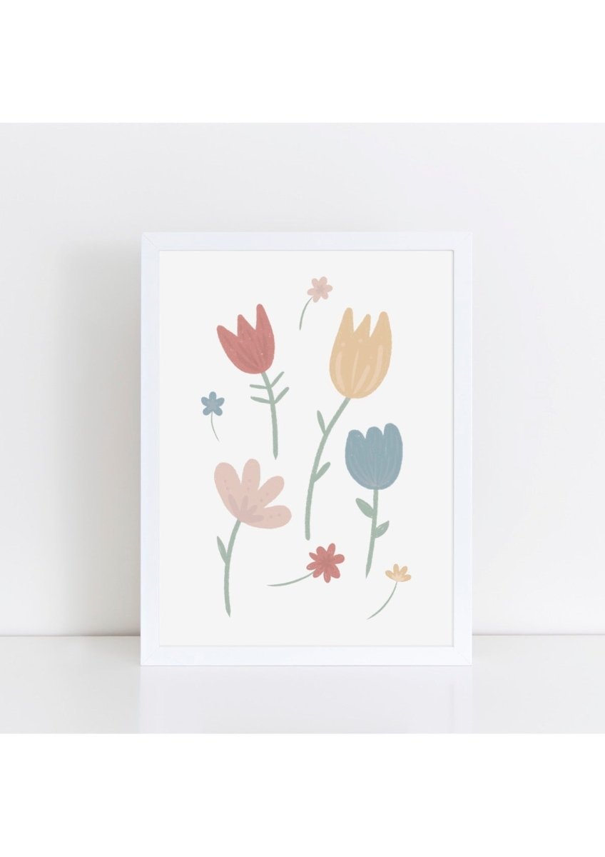 Spring Flowers Print – for children, available at Learning Bugs UK