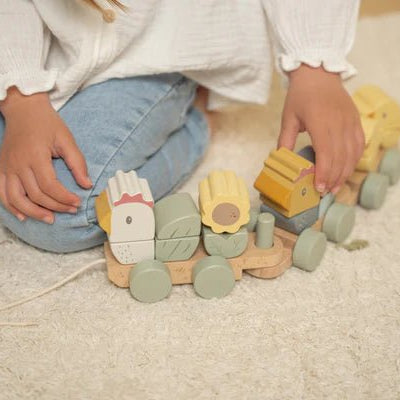 Little Dutch Stacking Train - Chicken by Little Dutch - Learning Bugs UK